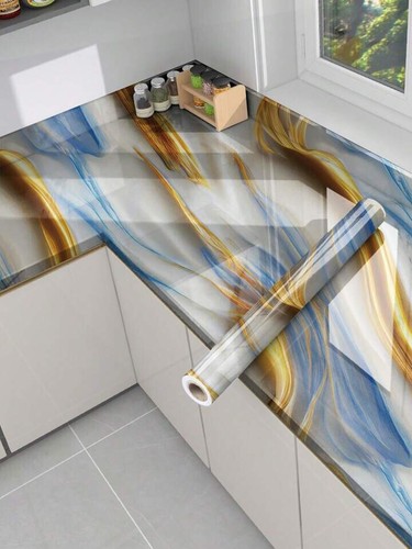 Rivestimento porta armadio piano lavoro cucina autoadesivo vinile marmo - Foto 9 di 24