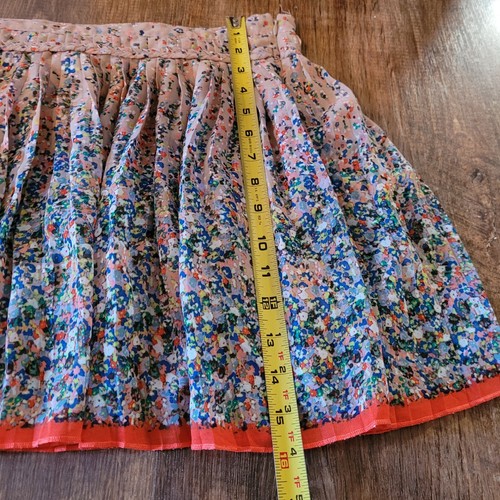 Girls American Eagle Skirt A Line Floral Print Fall Winter Casual Pleats size 12 - Picture 6 of 7
