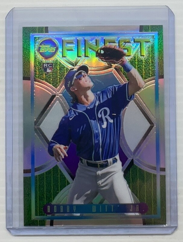 2022 Topps Finest Flashbacks Bobby Witt Jr Refractor Rookie RC #29 Royals