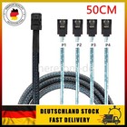 2x50CM Mini SAS 4i SFF 8643 auf 4 SATA 7Pin Datenkabel Patchkabel für SSD HDD DE