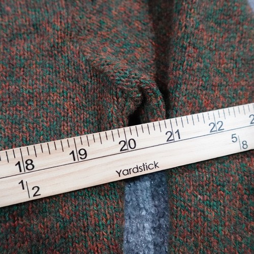 Vintage 80s Puritan Sweater M Green Orange Aquamatic USA XL Wool Blend 12910 - Picture 5 of 7