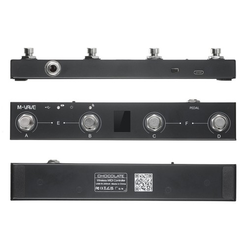 M-VAVE 4 Button MIDI Foot Controller Pedal Rechargeable Pedal J6F4 - Picture 7 of 11