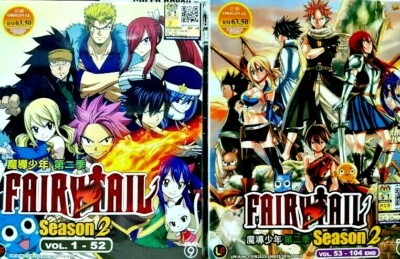 DVD Fairytail Fairy Tail Season 2 Vol 1 104 End English Subtitle TRACK Shipping eBay