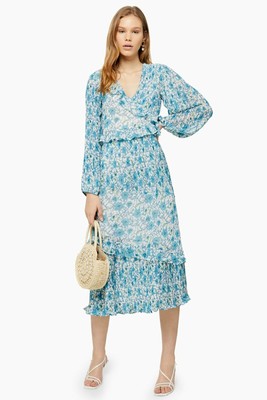 Topshop blue maxi dress Clearance