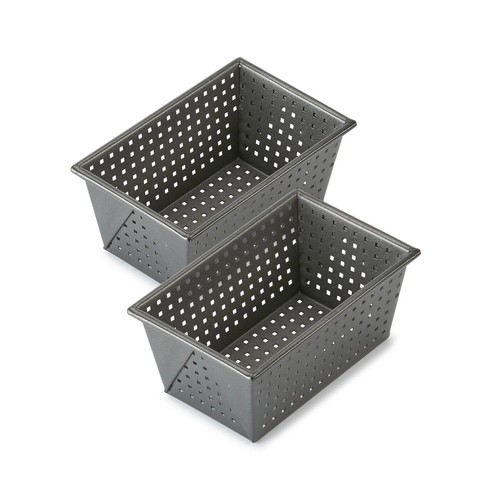 BETTY BOSSI Brotbackform Knusper 23 cm - 2 Stk. Brot Backen Blech Anthrazit - Bild 1 von 4