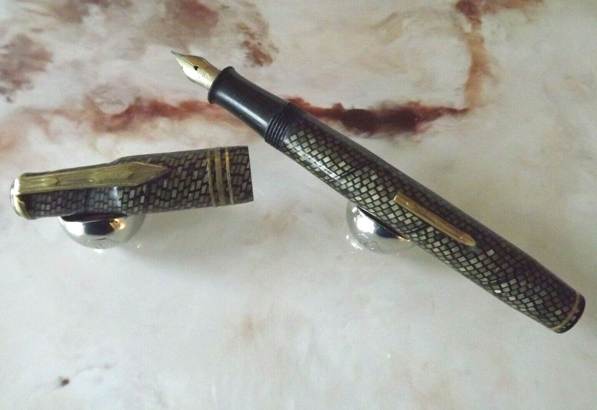 Stylo Plume De Collection SOMA - Plume Or 18 Carats, Façon Lézard, Rare, Occasion