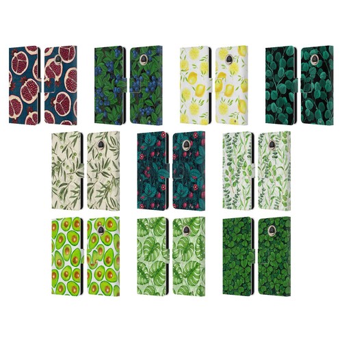 KATERINA KIRILOVA FRUITS & FOLIAGE PATTERNS LEATHER BOOK CASE MOTOROLA PHONES - 第 1/16 張圖片