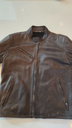 DUCATI Dainese Downtown Leather Motorcycle Jacket | Size 54 - Picture 2 of 9