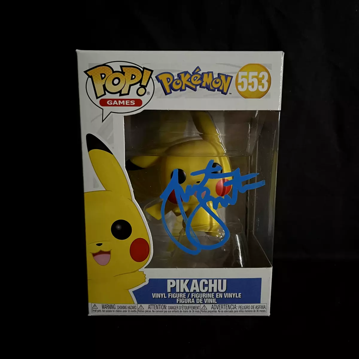 Signed Justice Smith Pikachu Funko Pop Exact VIDEO Proof 553 Pokemon Autograph