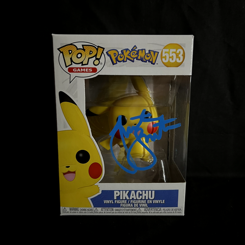 Signed Justice Smith Pikachu Funko Pop Exact VIDEO Proof #553 Pokemon Autograph - Picture 1 of 2