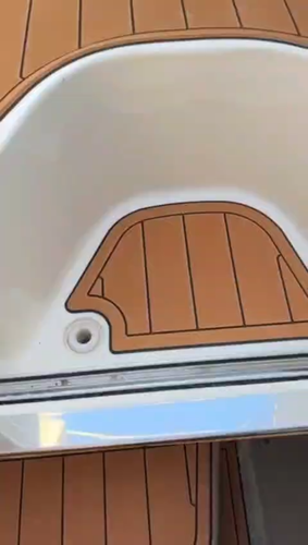 Quicksilver 505 Cockpit Pad Boat EVA Foam Faux Teak Deck Flooring Mat Floor - Video 1 of 1