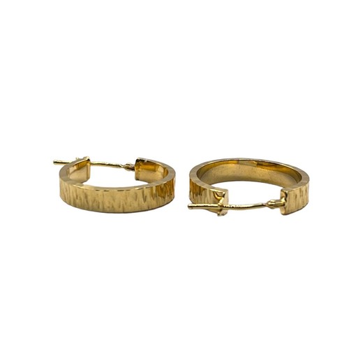 9ct 9k Yellow Gold Diamond Cut Round Hoop Earrings 18mm 1.62 Grams. Brand New - Picture 2 of 9