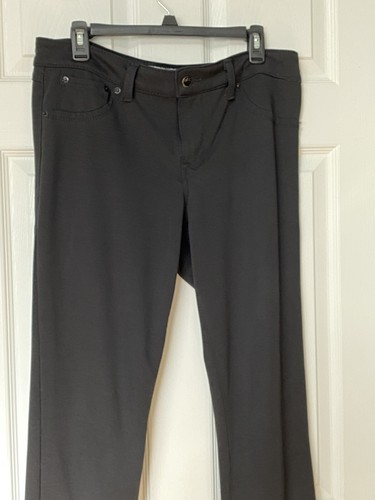 17/21 Black Pants Front Zip Button Stretch Back Pockets Straight Leg Size 12  - Picture 7 of 19