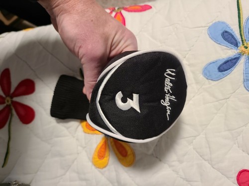 NEW Head Cover Walter Hagen AWX 3 Fairway Wood Black & Gray & White Trim - Picture 2 of 3