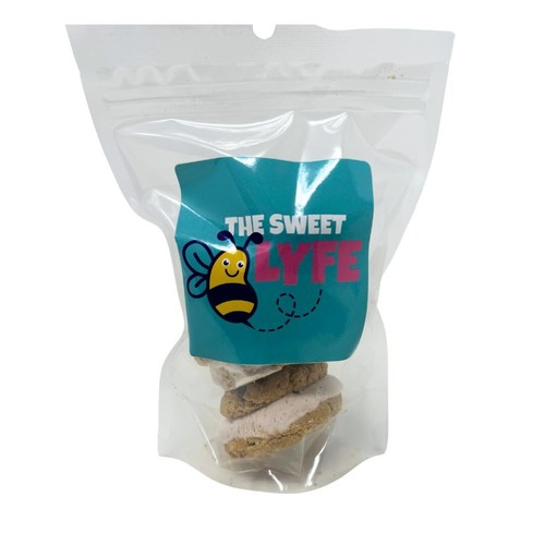 The Sweet Lyfe Freeze Dried Oatmeal Cookies with Strawberry Ice Cream, 3 Pack
