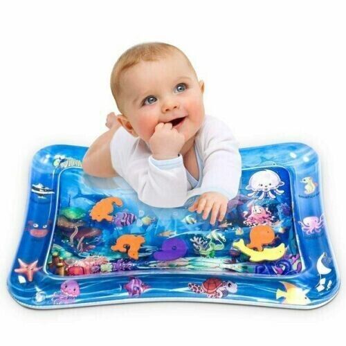 Inflatable Tummy Time Mat Baby Water Play Infants and Toddlers - Picture 1 of 4