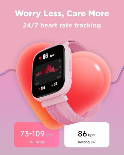 BIGGERFIVE Kids Smart Watch, 1.8" Fitness Watch, Puzzle GamesGirls Teens 5-16 - Picture 5 of 11