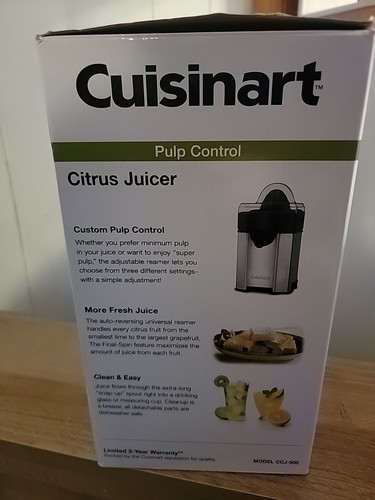 Cuisinart Citrus Juicer Orange Juice Machine Electric Squeezer - Picture 3 of 6