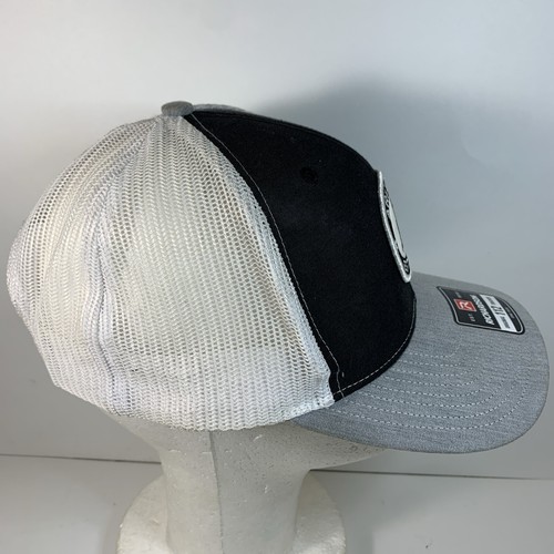 Ariat Mens Richardson 112 Adjustable Snapback Trucker Hat (Black/Grey/White) - Picture 2 of 9