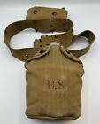 Ww2 Us Amry Soldier Equipment Belt First Aid Kit Pocket & Usmc Canteen Set