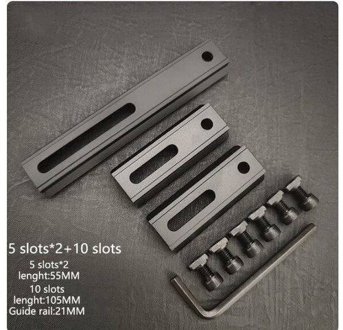 Hot verstellbare Lochabstände Schienen 5/7/10/13 Schlitze Mlok Keymod Zubehör - Bild 36 von 43