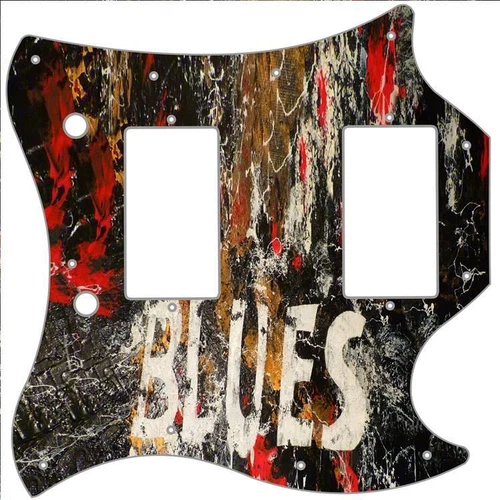 SG Standard Pickguard Custom Gibson Graphic Graphical Guitar Pick Guard Blues 2