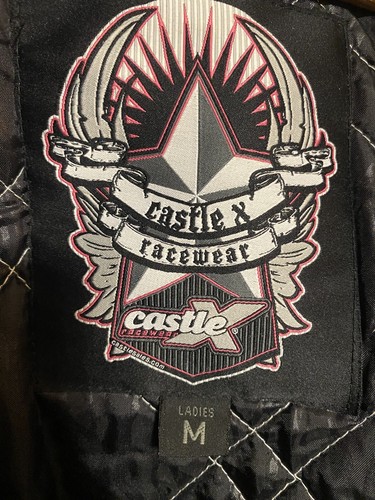 Castle X Woman's Winter Snowmobile Jacket Sz M Twist Edition Black Multi VGC - Bild 16 von 20