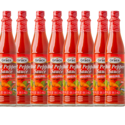 Grace Hot Pepper Sauce - Pack of 8 - Tariffs are paid by us for US