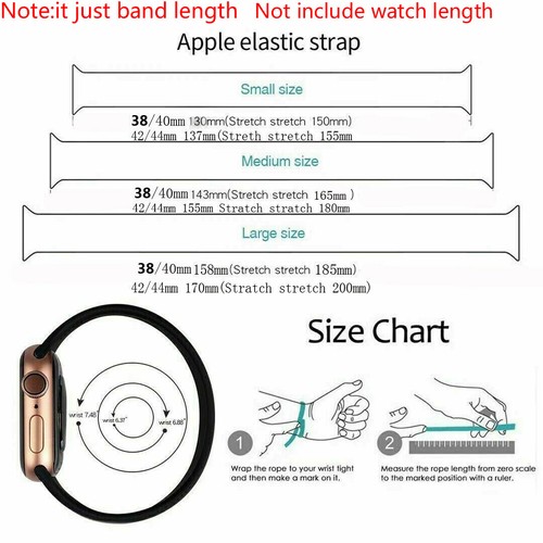 Silicone Solo Loop Strap for Apple Watch 6 Band 44mm 40mm iWatch band 38mm 42mm - Picture 7 of 17