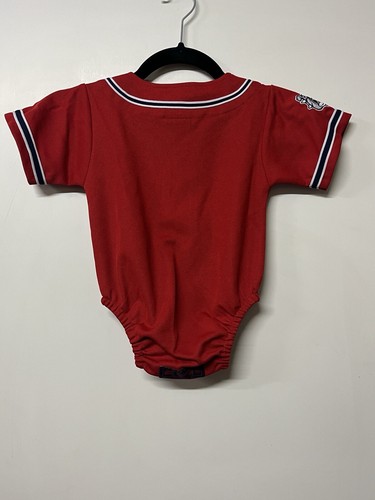 Fresno State Infant Baby 12-18 Months Snap bottom Red Bulldog NCAA Football - Picture 2 of 6
