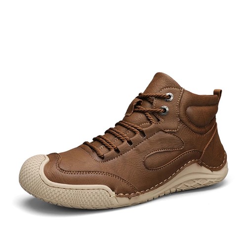 Herren Stiefeletten Winter Outdoor Rutschfest Wanderschuhe Plüsch Warm Freizeitschuhe - Bild 21 von 28