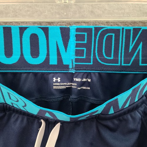 Under Armour Loose Fit Heat Gear Pants Youth Medium Blue Pockets - Picture 3 of 11