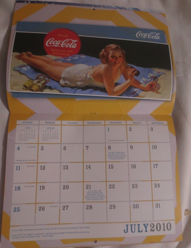 The Official Bottler's Coca Cola Annual Calendar for 2010 - Picture 6 of 12