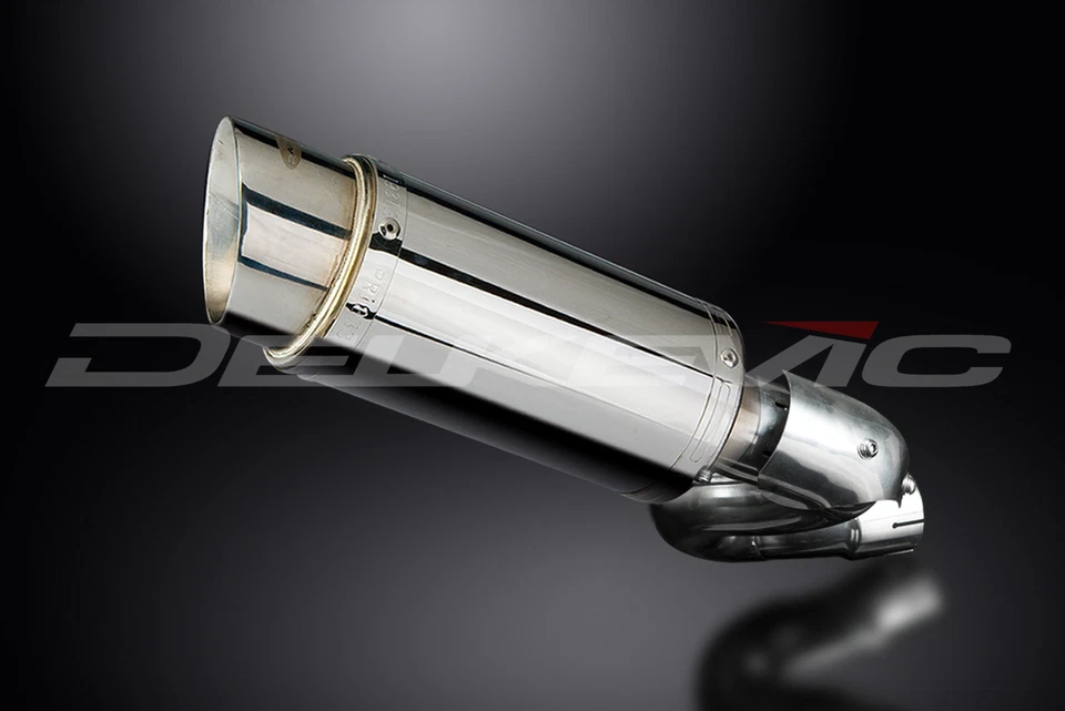 Aprilia Tuono V4 R V4R 2011-2013 Slip On 8" Round Stainless Exhaust Muffler Kit - Image 4 of 4