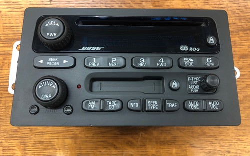 UNLOCKED 02-03 Chevy Trailblazer GMC Envoy CD Cassette Radio Factory OEM BOSE - Bild 8 von 12