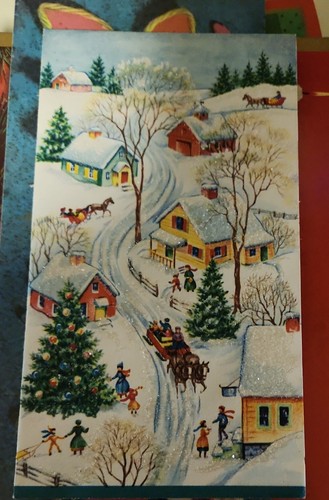 Lots of Over 100 Vintage Ephemera Christmas Scrapbook Cards from 1972 - Picture 10 of 21