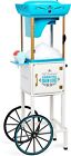 Snow Cone Shaved Ice Machine - Retro Cart Slushie Machine Makes 48 Icy