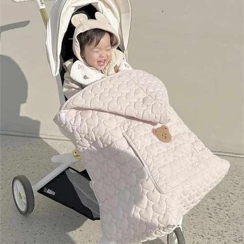 Winter Stroller Blanket Baby Blanket Newborn Swaddle Strap Wrap Quilt Cover