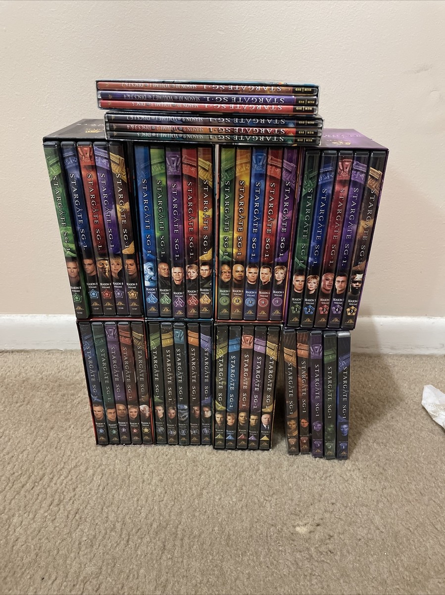 STARGATE SG-1 DVD Set Seasons 1-10 Complete Series 1, 2, 3, 4, 5, 6, 7, 8, 9, 10 STARGATE SG-1 DVD Set Seasons 1-10 Complete Series 1, 2, 3, 4, 5, 6, 7, 8, 9, 10