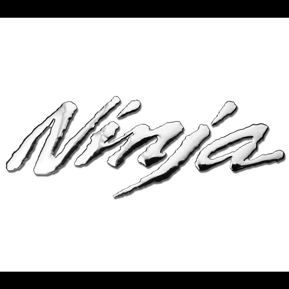 8" 3D Vinyl Kawasaki Letter Decal+6.25" Ninja Logo Sticker ZXR - Foto 3