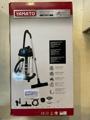 YAMATO IDROASPIRATORE ASPIRATORE IDRO BIDONE SOLIDI LIQUIDI 30LT 140W FI95827 - Foto 5 di 6