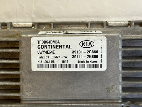 2011 KIA OPTIMA 2.4L ECU Engine Control Computer OEM 39111-2G866 / 39101-2G866 - Picture 2 of 7