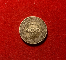 Brazil 1942 400 Reis Copper-Nickel Coin KM#547 T3236