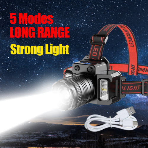 Most Powerful 99000000LM LED Tactical Headlamp Head Torch Rechargeable Headlight - Picture 5 of 24