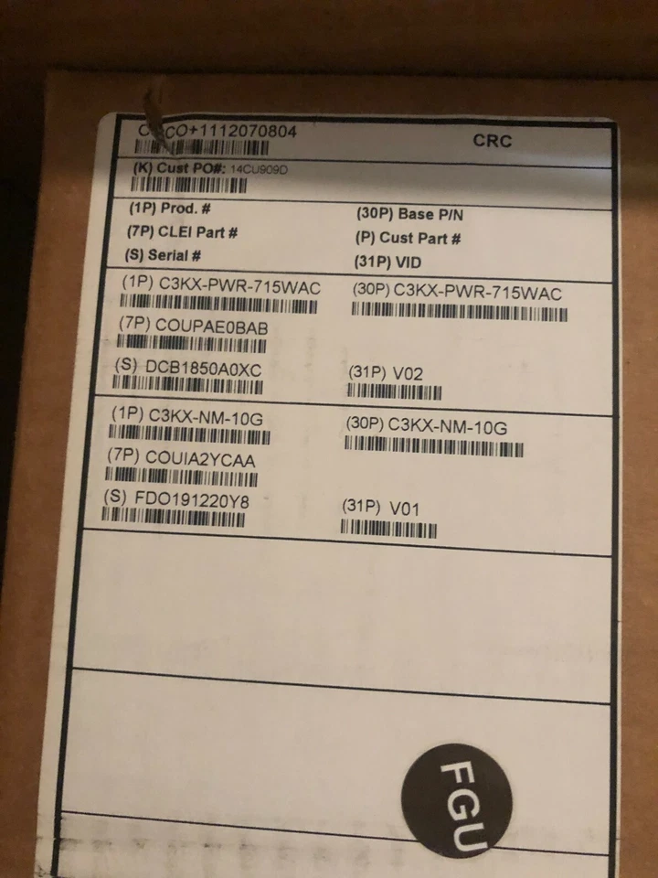 Cisco WS-C3750X-24P-S 24-Port PoE Gigabit 3750X Switch w/ C3KX-NM-10G - Image 3 of 4