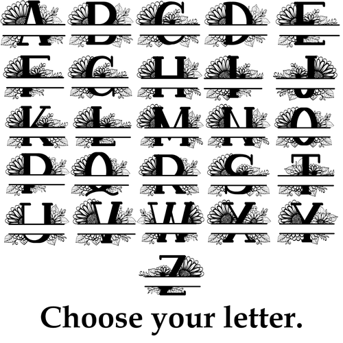 Personalized Family Name Split Letter Metal Sign Gift. Customizable Wall Decor - Picture 2 of 7
