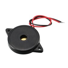 5 Pcs DC 1-30V 80dB Sound Electronic Buzzer Alarm Black 30 x 5mm