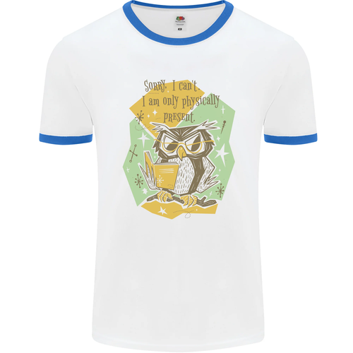 Camiseta Ringer De Hombre Lector De Libros Búho Divertido - Imagen 41 de 50