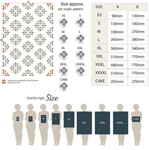Patrón de plantilla marroquí Hamid para pintar muebles de pared arte reutilizable TE399 - Imagen 8 de 23