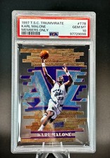 1997-98 Topps Stadium Club Triumvirate *MEMBERS ONLY* #T7B KARL MALONE PSA 10